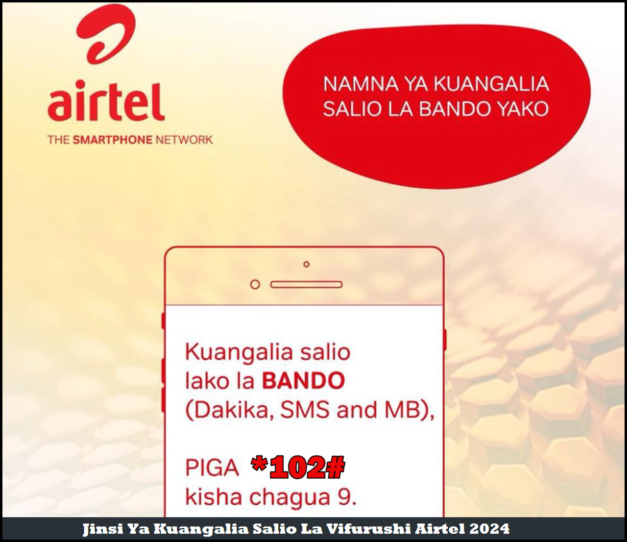 Jinsi Ya Kuangalia Salio La Vifurushi Airtel 2024