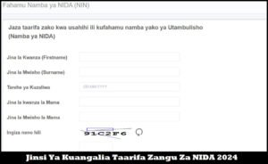 Jinsi Ya Kuangalia Taarifa Zangu Za NIDA 2024 - HABARI FORUM