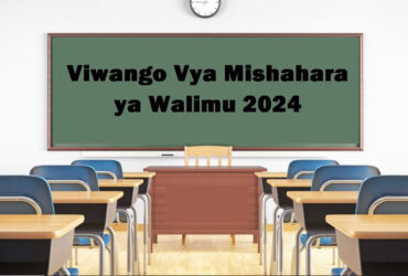 Viwango Vya Mishahara ya Walimu 2024