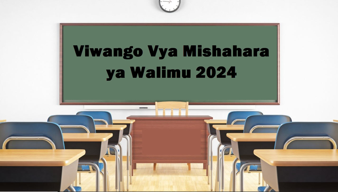 Viwango Vya Mishahara ya Walimu 2024