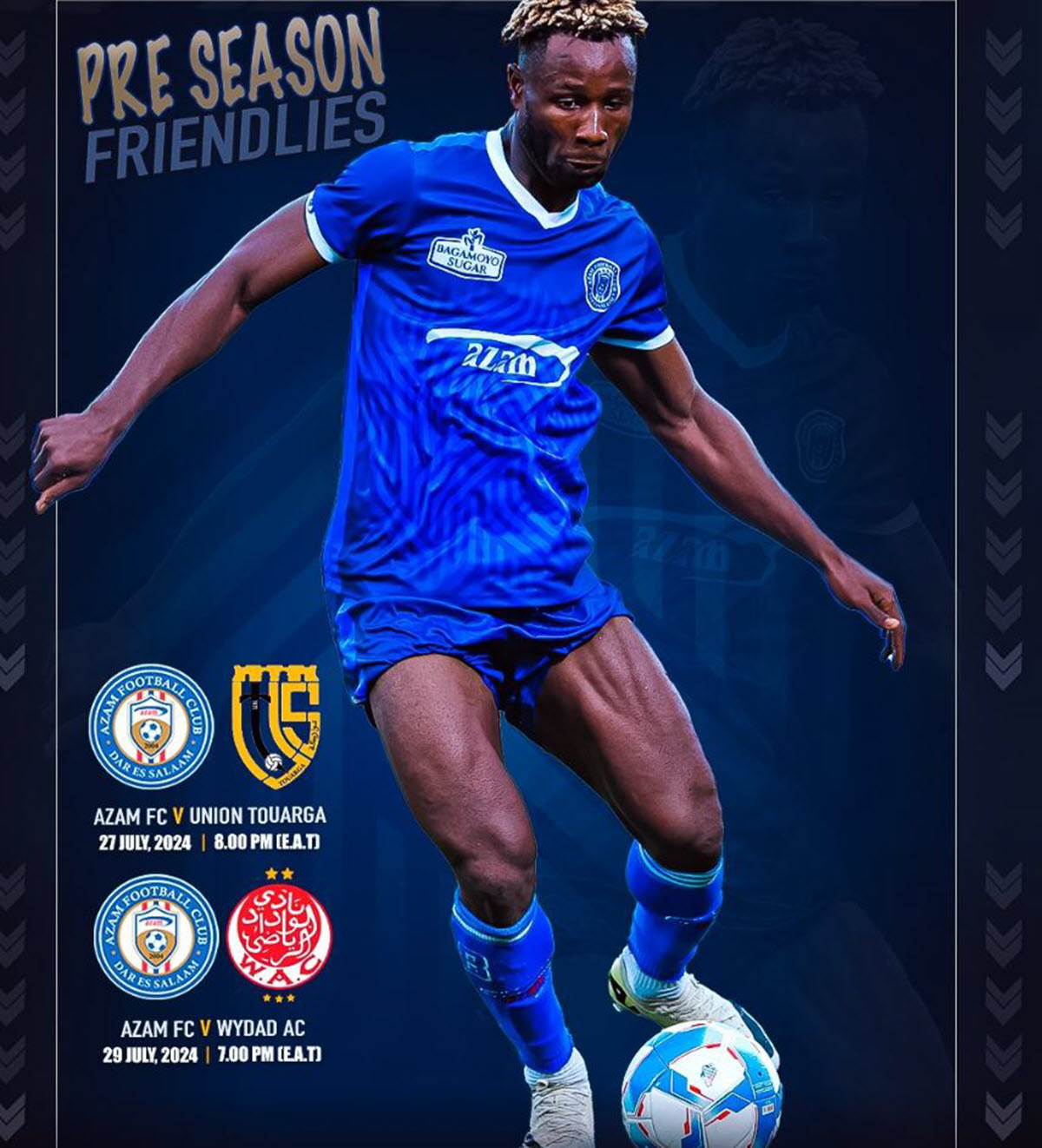 Hii apa Ratiba ya Mechi za Azam Fc Pre season