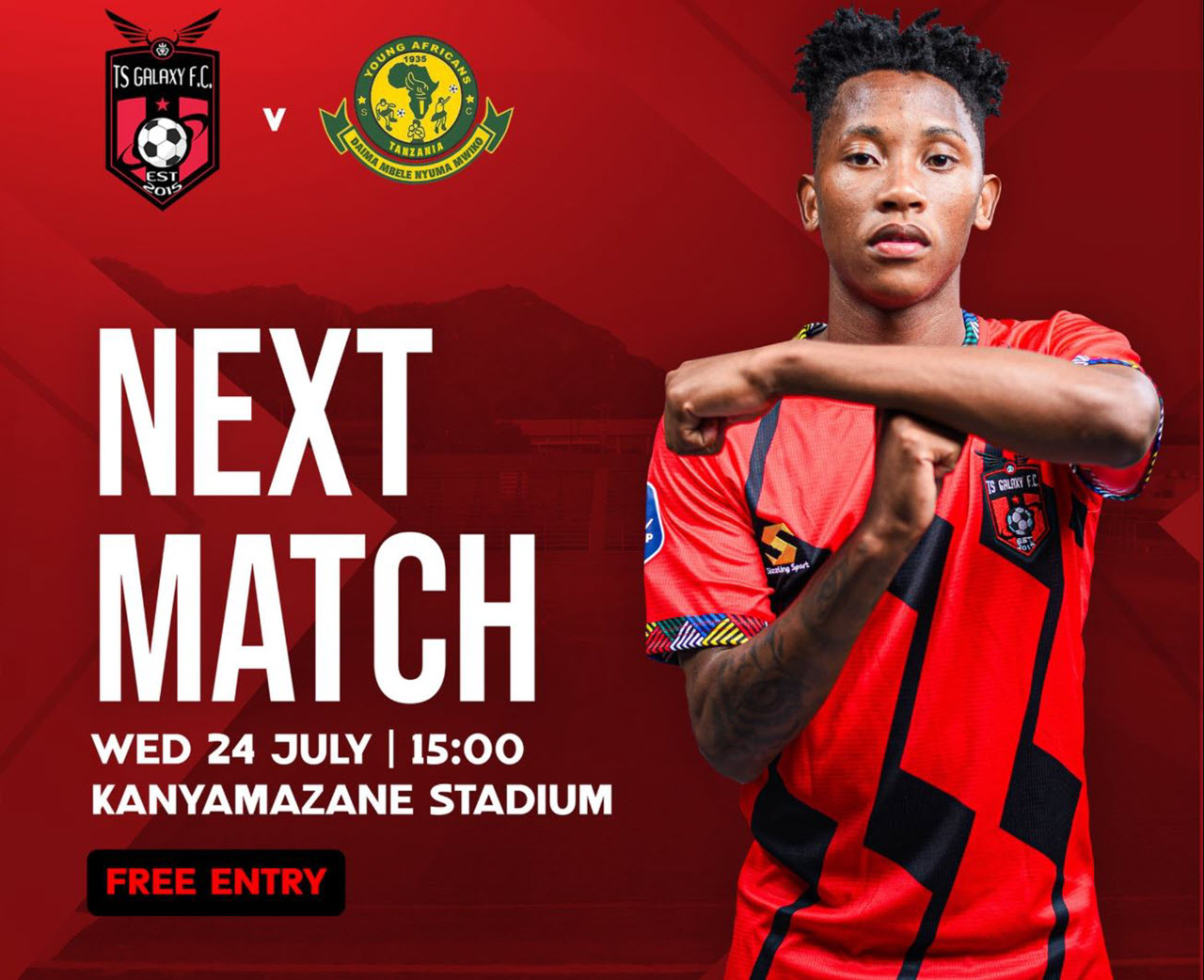 Kikosi cha Yanga Vs TS Galaxy 22 July 2024 Mechi Ya Kirafiki