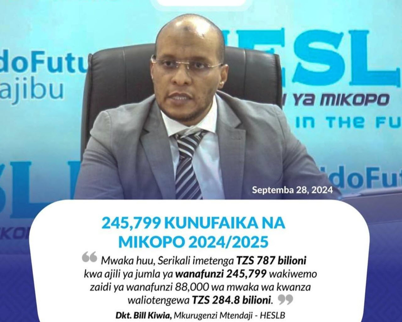 Bodi ya Mikopo HESLB Yatangaza Wanafunzi Waliopata Mkopo 2024 2025