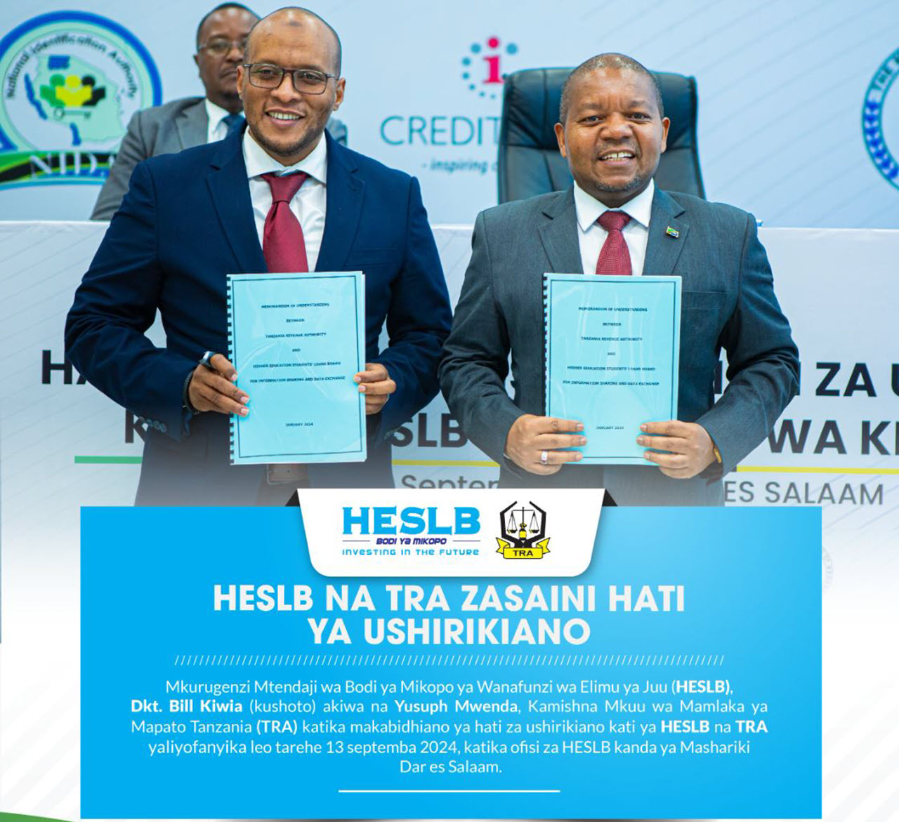 HESLB na TRA Kushirikiana Katika Utoaji na Urejeshaji Mikopo