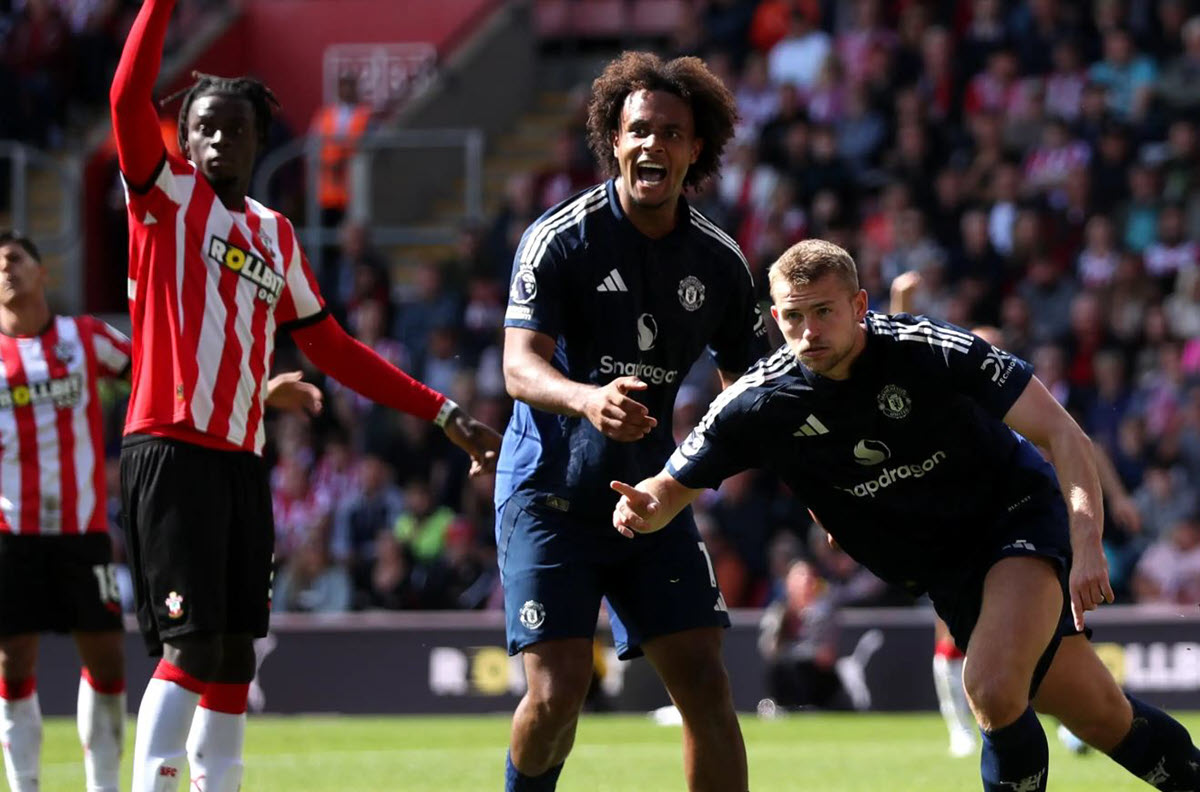 Man U Yaishushia Southampton Kichapo cha Goli 3 0