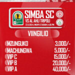 Viingilio Mechi ya Simba Vs Al Ahli Tripoli