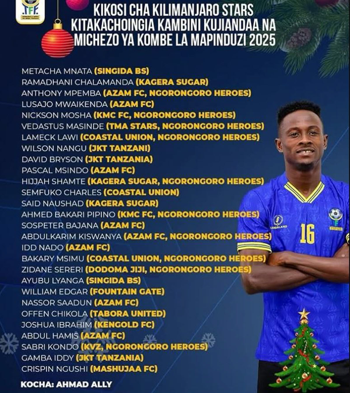 Kikosi Cha Kilimanjaro Stars Kitakacho Shiriki Mapinduzi Cup 2025