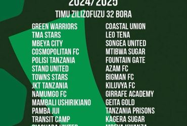 Timu zilizofuzu 32 bora CRDB Bank Federation Cup 2024 2025