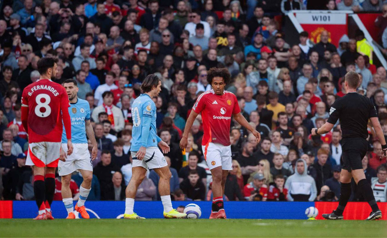 Man United Walazimishwa Sare na Man City Nyumbani Old Trafford
