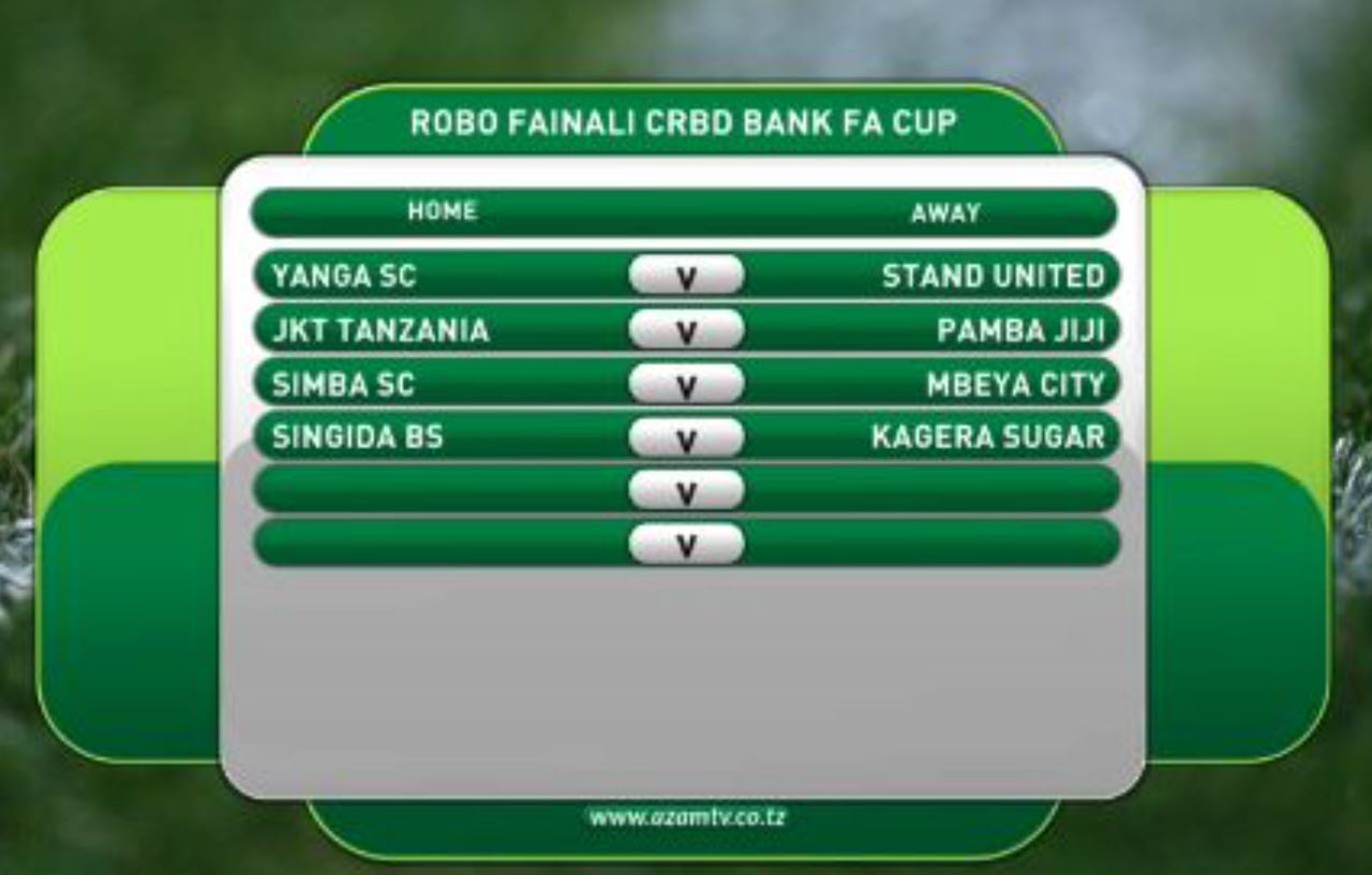 Ratiba Ya Robo Fainali Crdb Bank Federation Cup 2024 2025