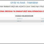 Waliochaguliwa Kidato cha Tano Arusha 2025 2026