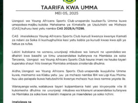 Yanga Yashikilia Msimamo wa Kutocheza Dabi Licha Ya Majibu ya CAS