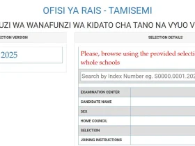 Fomu Za Kujiunga Kidato Cha Tano