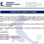 Mechi Ya Watani Wa Jadi Yanga VS Simba Yasukumwa Mbele Hadi Juni 25