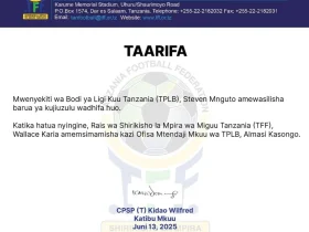 Steven Mguto Ajiuzulu Uenyekiti wa Bodi ya Ligi Kuu Tanzania TPLB