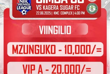Viingilio Simba Sc VS Kagera Sugar 22 06 2025