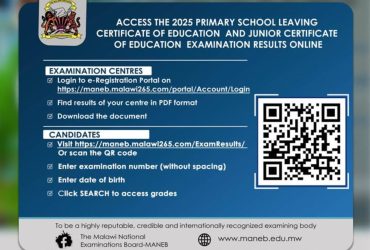 MANEB PSLCE Results 2025 Primary School Leaving Certificate of Education Results
