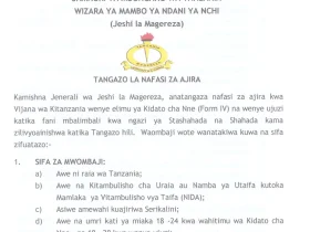 Nafasi za Kazi Jeshi la Magereza 2025