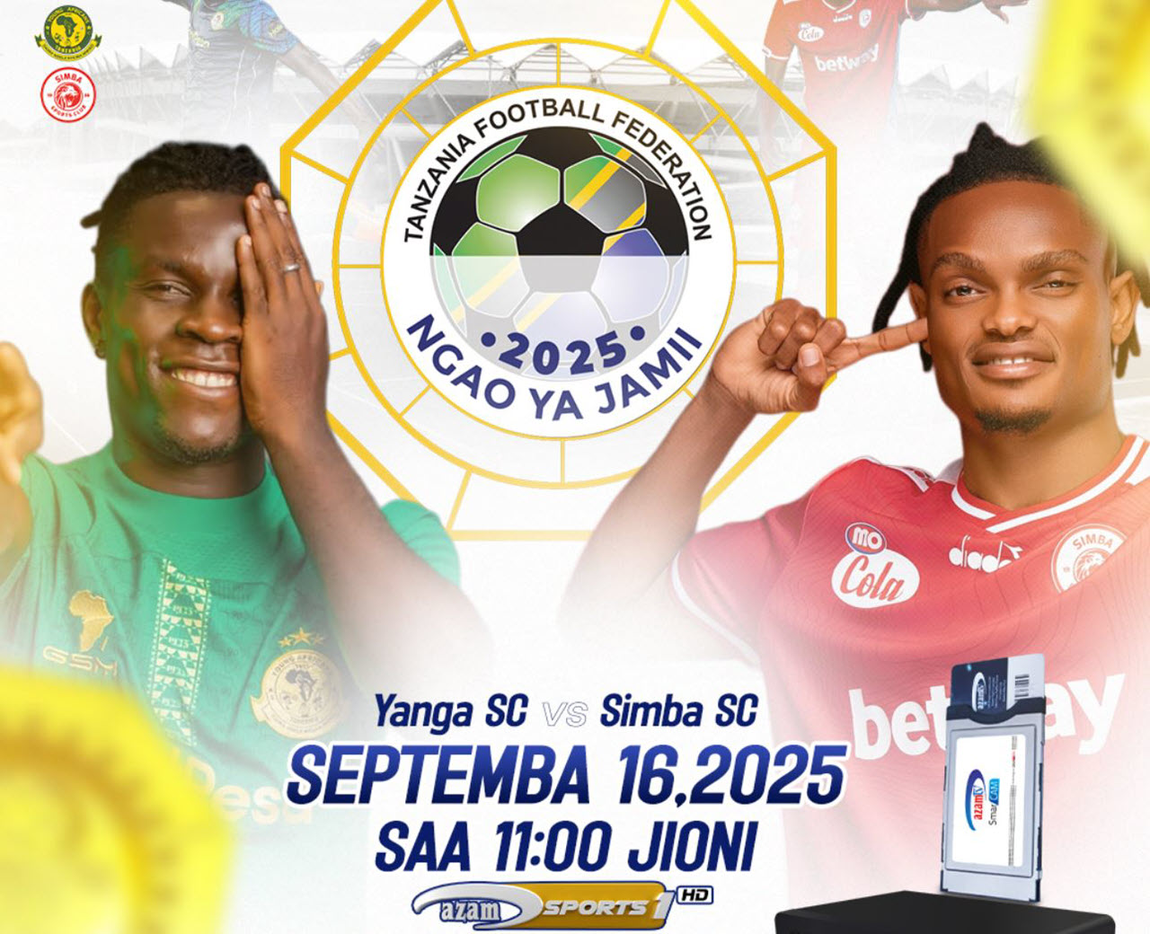 Yanga vs Simba Leo 16/09/2025 Fainali Ya Ngao ya Jamii 2025 Saa Ngapi?