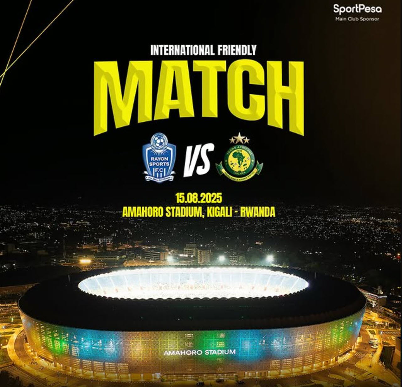 Kikosi cha Yanga vs Rayon Sports Leo 15/08/2025 Mechi ya Kirafiki