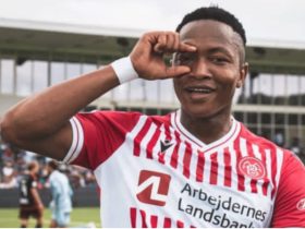 Kelvin John Aendeleza Moto Baada ya Kuifungia Aalborg Goli 2 Wakiilaza Middelfart 4 0