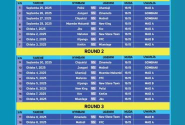 Ratiba ya Ligi Kuu Zanzibar PBZ 2025 2026