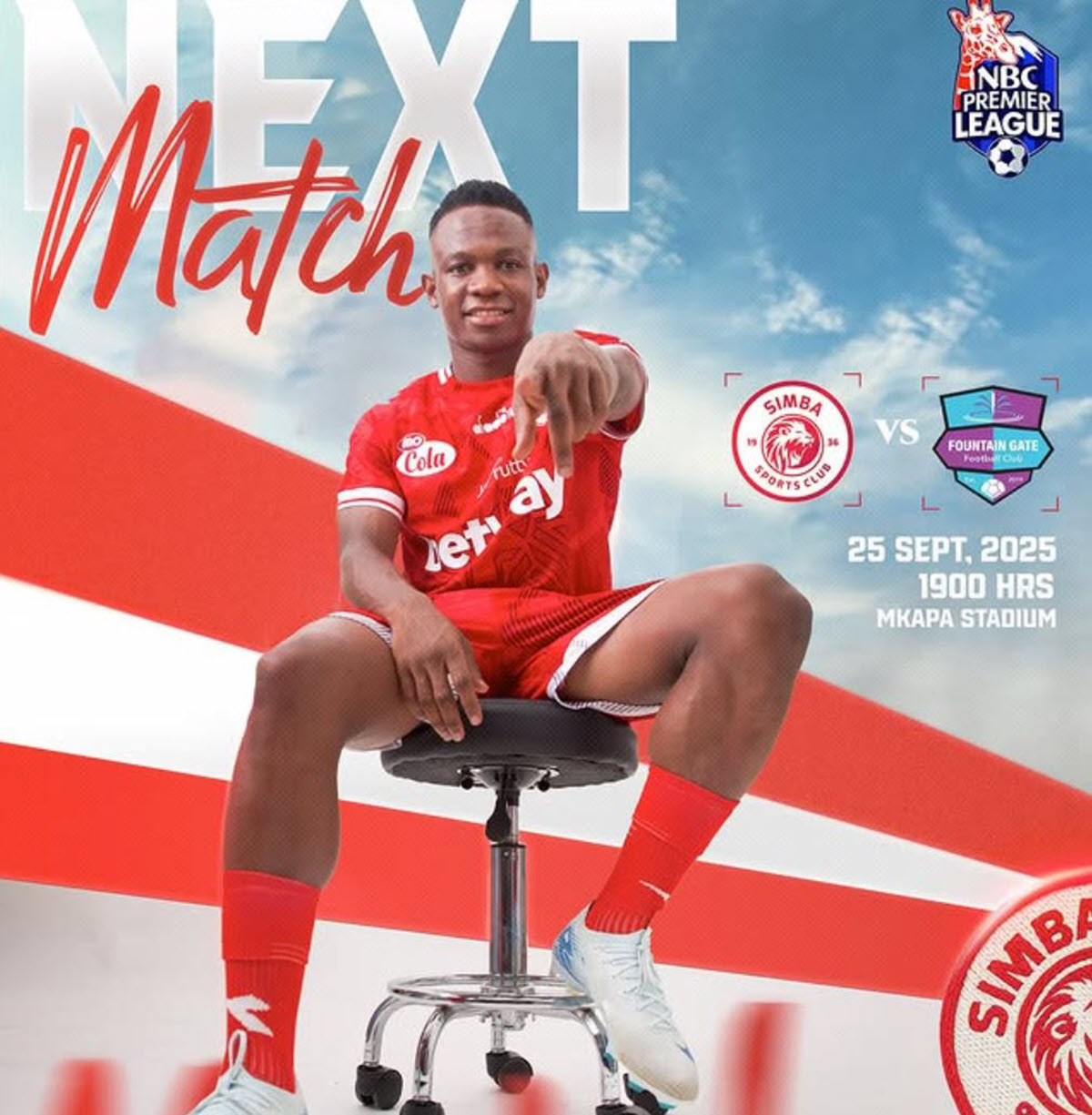 Kikosi cha Simba vs Fountain Gate Leo 25/09/2025