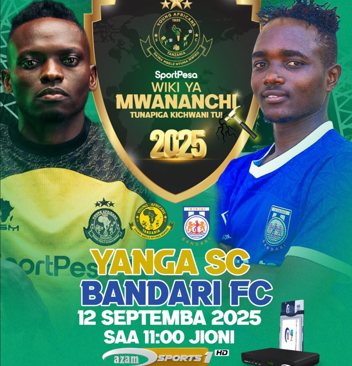 Yanga VS Bandari 12/09/2025 Saa Ngapi?