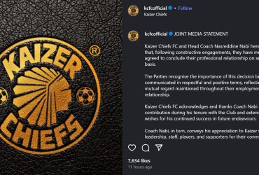 Kaizer Chiefs Ya Thibitisha Kuachana na Kocha Nasreddine Nabi