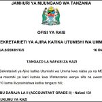 Nafasi Mpya za Kazi MDAs LGAs October 2025