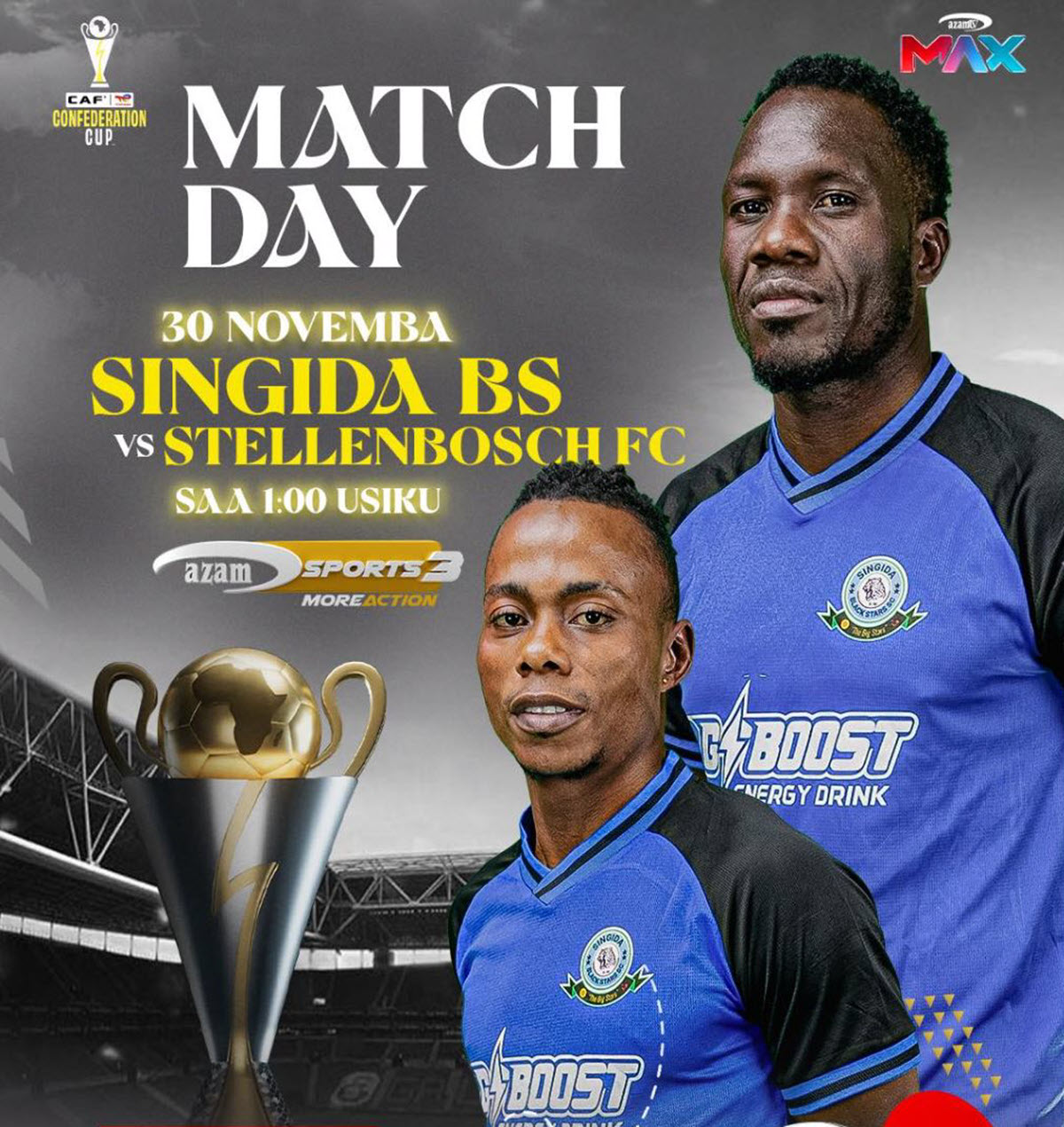 Singida BS vs StellenBosch Leo 30/11/2025 Saa Ngapi?