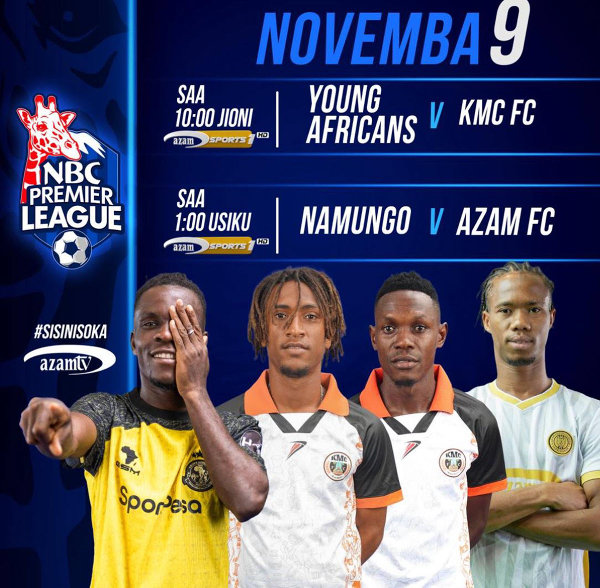 Ratiba ya Mechi za Ligi Kuu NBC Leo 09/11/2025