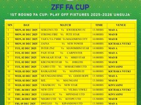 Ratiba ya kombe la FA Zanzibar 2025 2026