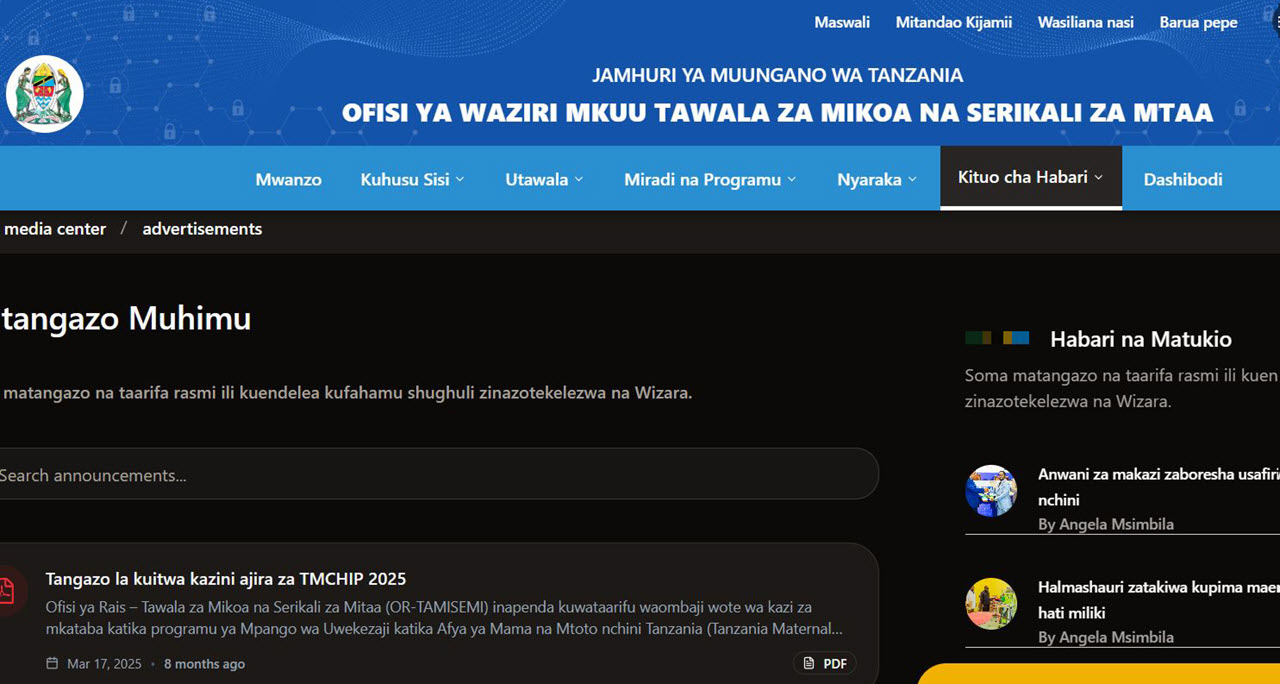 Majina ya Wanafunzi na Shule Walizopangiwa Kidato cha Kwanza 2026