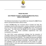 Botswana PSLE Results 2025