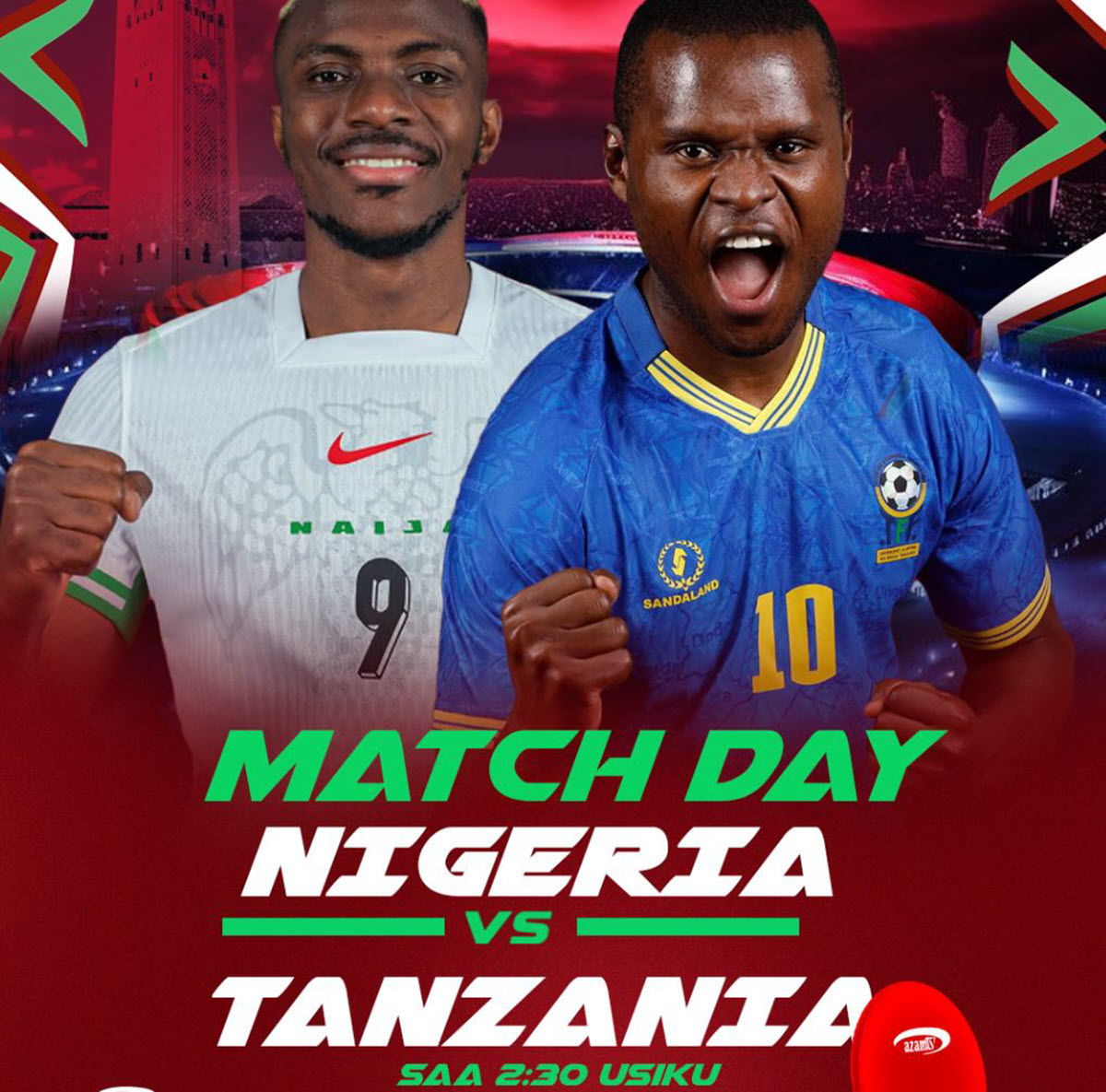 Matokeo ya Nigeria vs Tanzania Leo 23/12/2025 AFCON