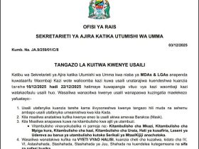 Majina ya Walioitwa Kwenye Usaili MDAs LGAs Kada ya Afya December 2025