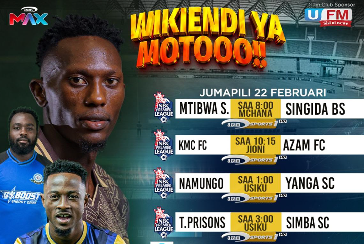 Ratiba ya Mechi za Leo 22/02/2026 Ligi Kuu ya NBC