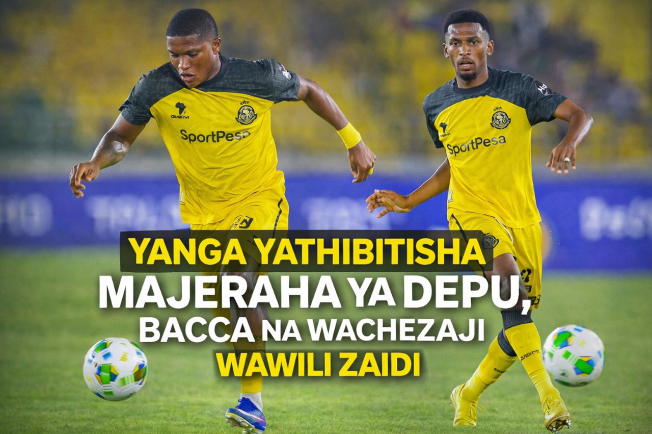 Yanga Yathibitisha Majeraha ya Depu, Bacca na Wachezaji Wawili Zaidi