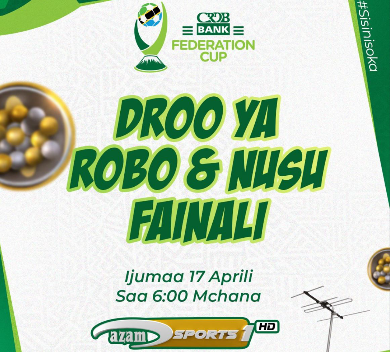 Droo ya Robo Fainali Kombe la Shirikisho CRDB Bank Federation Cup 2025/2026