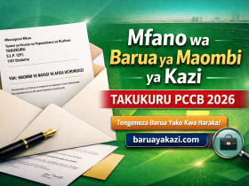 Mfano wa Barua ya Maombi ya Kazi Takukuru PCCB 2026