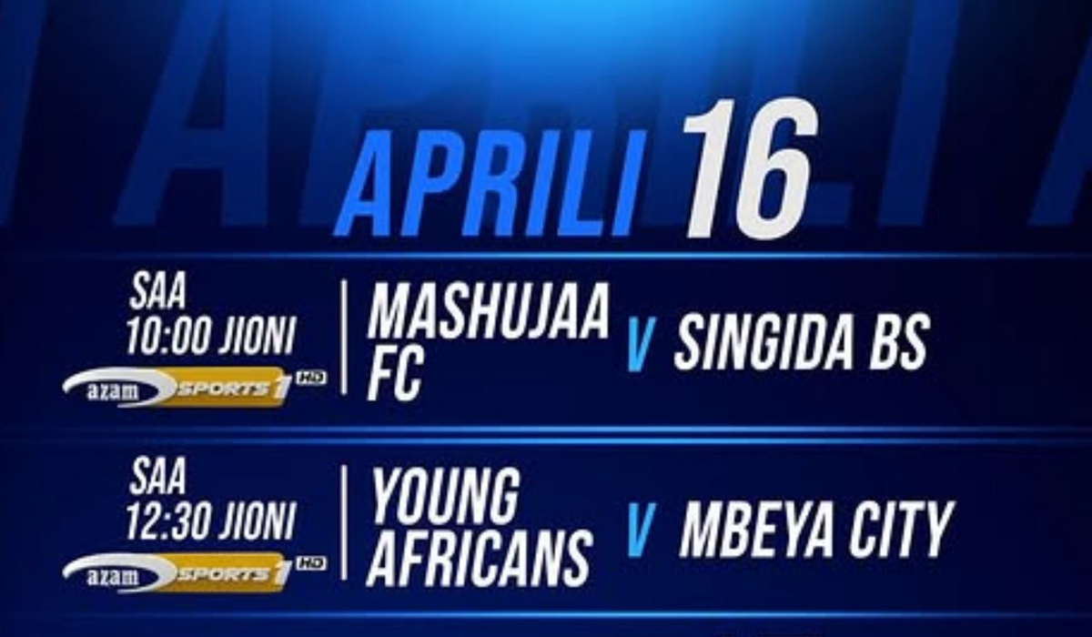 Ratiba ya Ligi Kuu Ya NBC Leo 16/04/2026