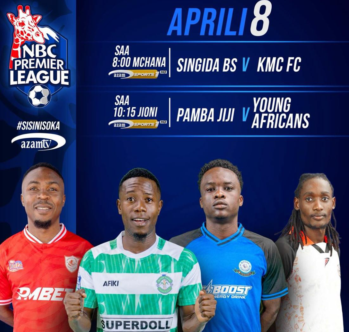 Ratiba ya Ligi kuu ya NBC Leo 08/04/2026