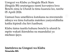 Singida BS Yavunja Benchi Zima la Ufundi Baada ya Kipigo Dhidi TRA United